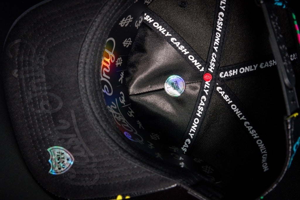 Casquette Cuir Noir Full Print – Skull Graffiti | Cash Only