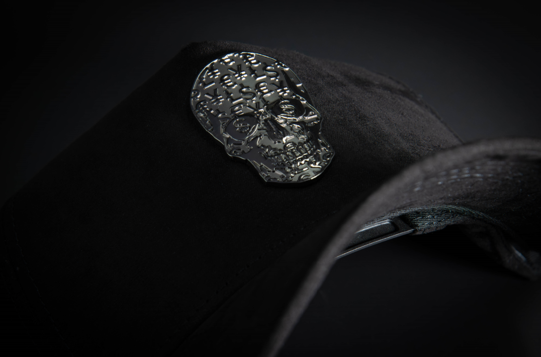 Casquette BLACK SKULL SUEDE | Cash Only
