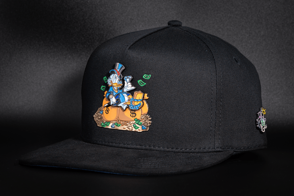 Casquette Rich Boss – Édition Black Blue Suédine | Cash Only