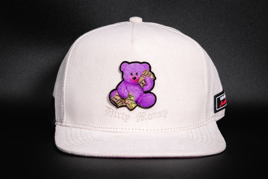 Casquette Dirty Money – Édition Beige & Violet | Cash Only