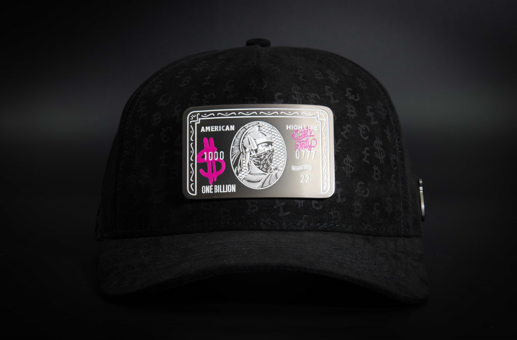 Casquette CREDIT BILLION FULL PRINT Noire | Cash Only