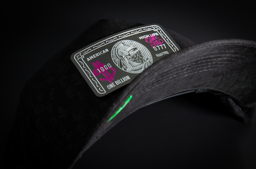 Casquette CREDIT BILLION FULL PRINT Noire | Cash Only