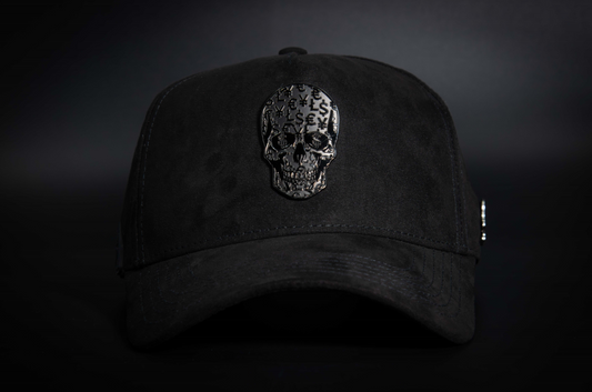 Casquette BLACK SKULL SUEDE | Cash Only