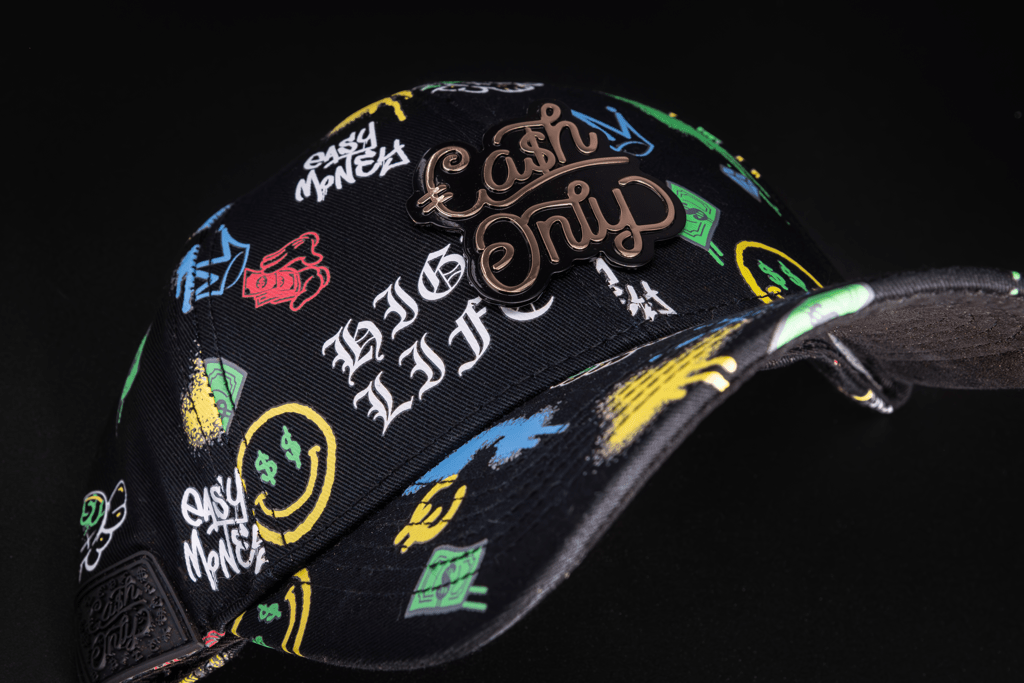 Casquette Full Print – Édition Black Graffiti | Cash Only