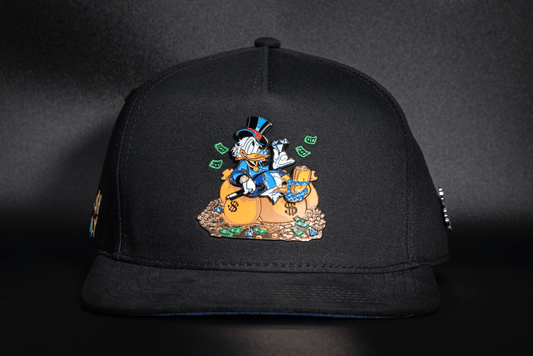 Casquette Rich Boss – Édition Black Blue Suédine | Cash Only
