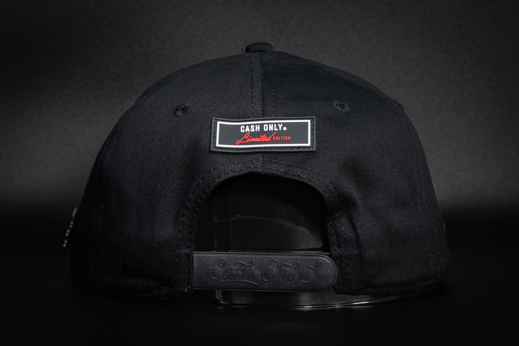 Casquette noire rouge skull luxe | Cash Only